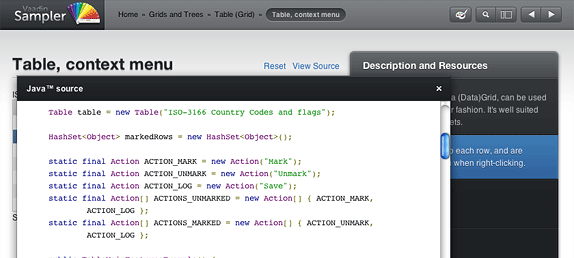 Sampler example source code
